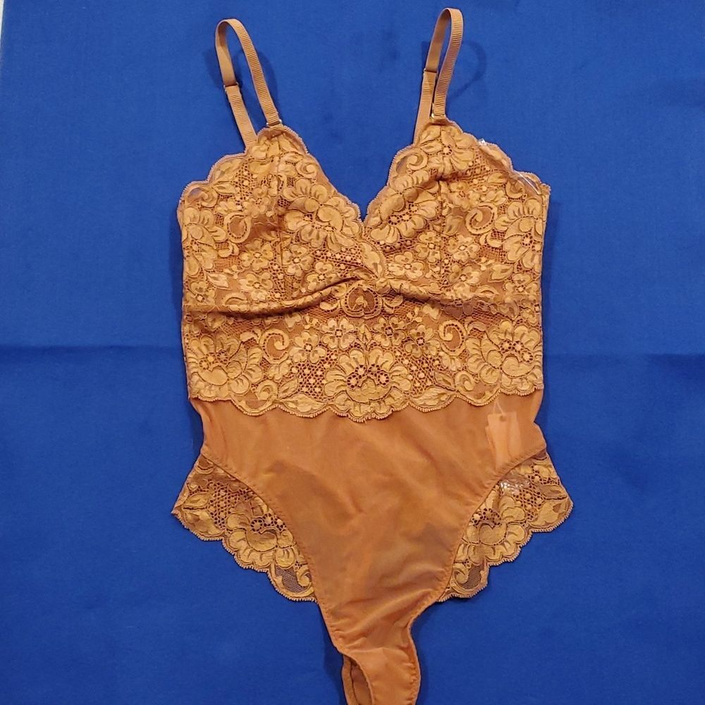 Free People HAH Intimtes Smarty Pants Bodysuit, XSMALL, NWT